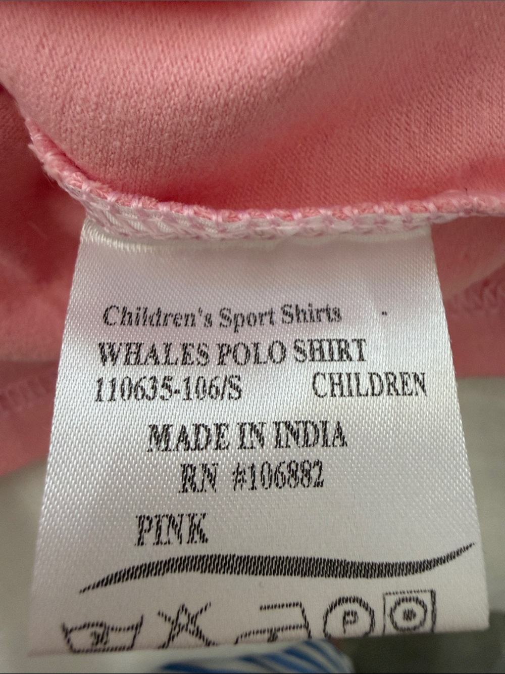 Equine Couture Girls' Pink Long-Sleeve Polo with Blue Whales. Sz S NWT - Picture 8 of 12